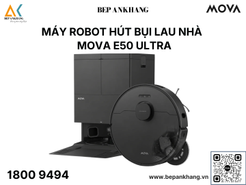 Robot hút bụi lau nhà MOVA E50 Ultra - Làm sạch sát cạnh với công nghệ MaxiReach™ Mop